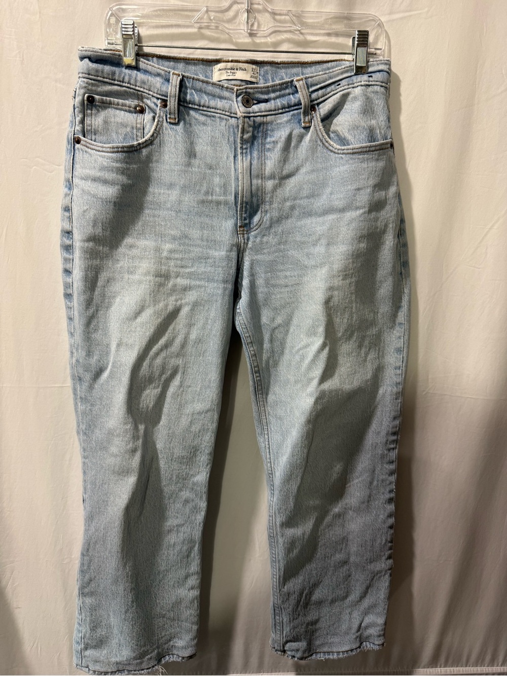 Abercrombie & Fitch Light Blue Baggy-Leg Jeans